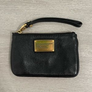Marc by Marc Jacobs Black Leather Wristlet Wallet
